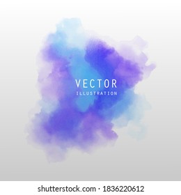 Abstract vector watercolor background. Art color illustration.