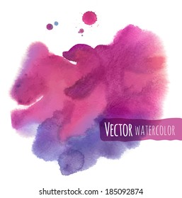 Abstract vector watercolor background. EPS 10.