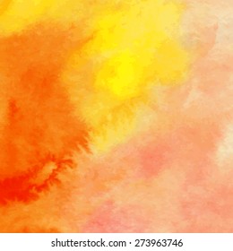  Abstract vector watercolor background. Hand painted grunge background.  Watercolor banner.