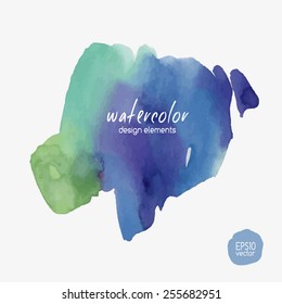 Abstract vector watercolor background. Vector illustration