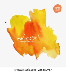 Abstract vector watercolor background. Vector illustration