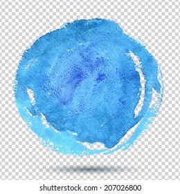 Abstract vector watercolor background. Isolated.