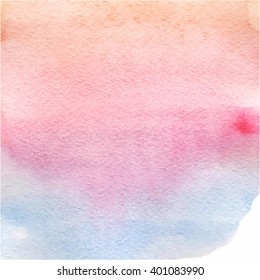 Abstract vector watercolor background. Watercolor spots. Vector illustration.