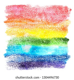 An abstract vector and watercolor background texture in rainbow colors