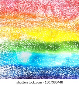 An abstract vector and watercolor background texture in vibrant rainbow colors