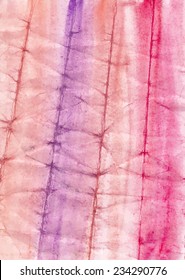 Abstract vector watercolor backgrounds   on  crumpled paper. Grunge background.  Wrinkled paper texture.  Hand drawn  illustration