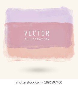 Abstract vector watercolor banner. Clolor brush strokes on white background. Art illustration for wallpaper, prints, wrapping paper, textile