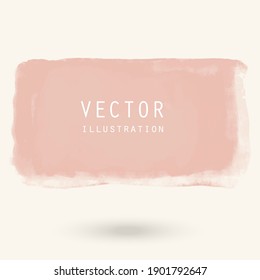 Abstract vector watercolor banner. Clolor brush strokes on white background. Art illustration for wallpaper, prints, wrapping paper, textile