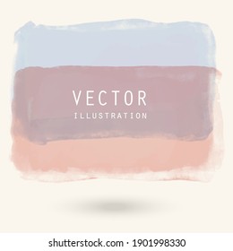 Abstract vector watercolor banner. Clolor brush strokes on white background. Art illustration for wallpaper, prints, wrapping paper, textile