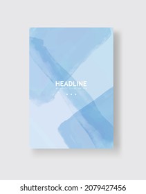 Abstract vector watercolor banner. Clolor brush strokes on white background. Art illustration for wallpaper, prints, wrapping paper, textile