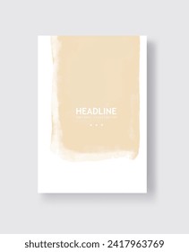 Abstract vector watercolor banner. Clolor brush strokes on white background. Art illustration for wallpaper, prints, wrapping paper, textile