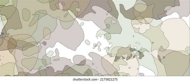 Abstract vector watercolor camouflage background for cards, flyer, poster, banner and cover design. Khaki illustration for fabric and textile. Artistic hand drawn military template.