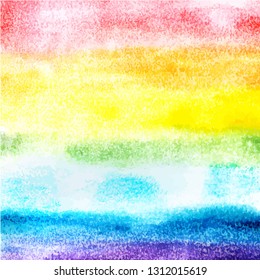 An abstract vector and watercolor colorful background texture in rainbow colous