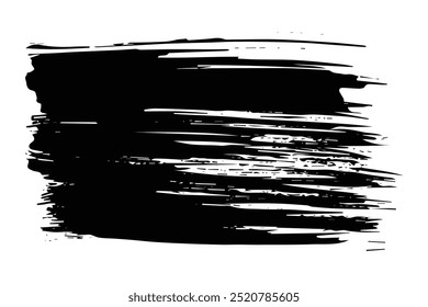 Abstract vector watercolor paint. Isolated grunge element for paper design. Ink paint brush stains or spots on white background