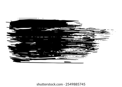 Abstract vector watercolor paint. Isolated grunge element for paper design. Ink paint brush stains or spots on white background