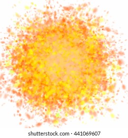 Abstract vector watercolor palette orange colors, mix color, background, vector illustration, a mixture of colors, stains with a spray of water colors.