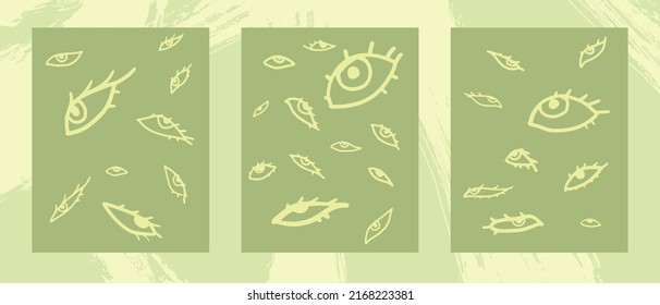 Abstract vector watercolor shapes in different colors. Creative color doodle art header set with different shapes and textures. Collage. vector illustration from different objects