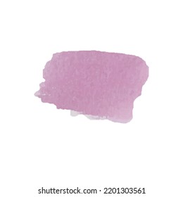 Abstract vector watercolor splash hand paint on white background