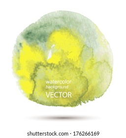 Abstract vector watercolor textured hand painted background
