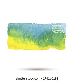 Abstract vector watercolor textured hand painted background