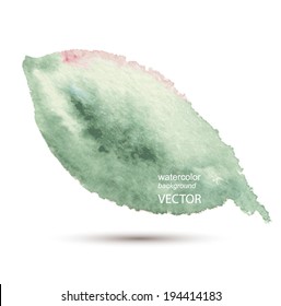 Abstract vector watercolor textured hand painted background