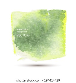 Abstract vector watercolor textured hand painted background