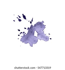 Abstract vector watercolor textured hand painted background. Grunge Vector Distressed Modern Textured Brush Stroke Dry