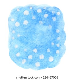 Abstract vector watercolor winter background