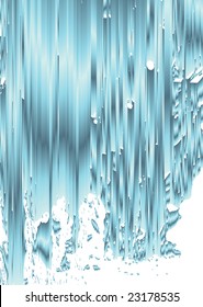 Abstract Vector Waterfall Design Illustration