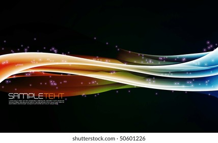 Abstract vector wave background