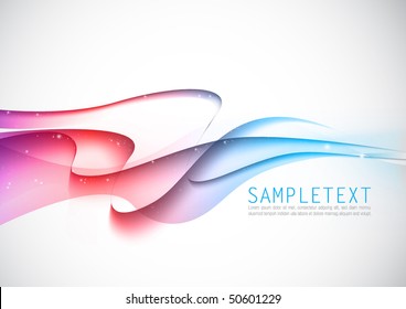 Abstract vector wave background