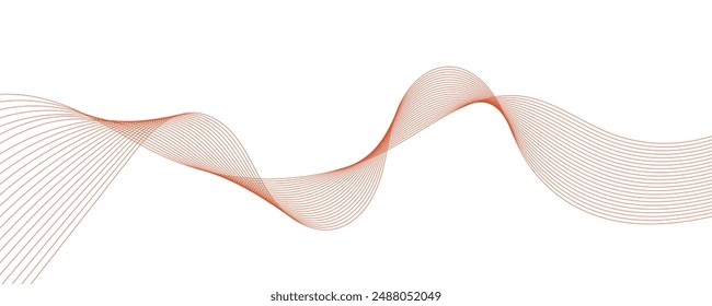 Abstract vector wave background. EPS10