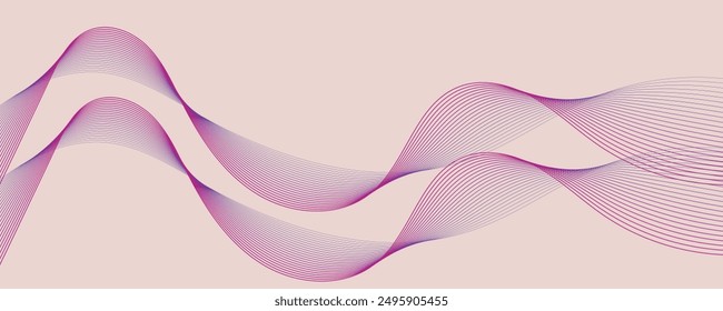 Abstract vector wave background. EPS10