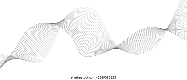 Abstract vector wave background. EPS10