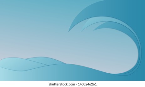 Abstract Vector wave background. Vector illustration