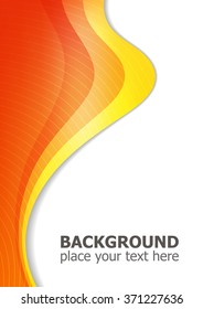 Abstract vector wave background template. Cover design.