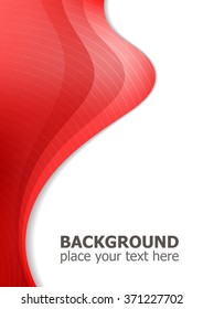 Abstract vector wave background template. Cover design.