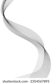 Abstract vector wave background. Vertical wavy lines for your design. Curved wavy line, smooth stripe. Stylized line art background.