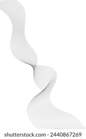 Abstract vector wave background. Wavy lines vector illustration. Waves background. Abstract wave element for design.