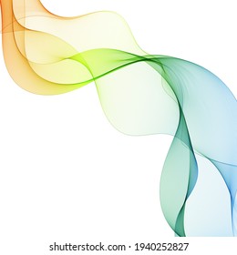 abstract vector wave. Color illustration