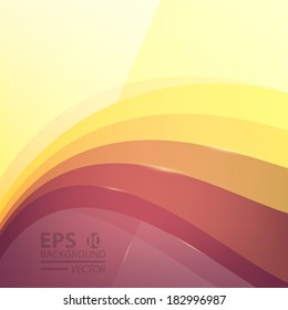 Abstract vector wave, colorful layers design background.