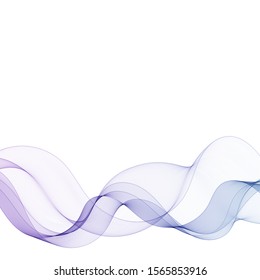 abstract vector wave. curve line 