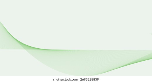 La onda de Vector abstracta digital blanca y verde mezcla la tecnología futurista, flujo de línea de onda abstracta verde, ondulación de onda gris, onda de sonido de frecuencia, diseño de fondo moderno.	
