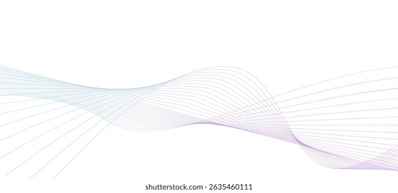 Elemento de onda de Vector Abstractas para el diseño. Dinámica de movimiento suave. Ilustración vectorial 10.