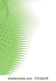 abstract vector wave halftone with sample text background