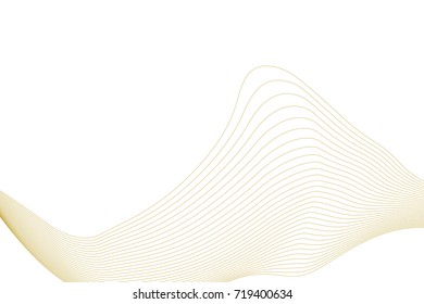 Abstract vector wave line.