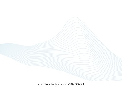Abstract vector wave line.