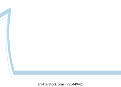 Abstract vector wave line.