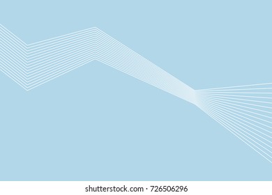 Abstract vector wave line.