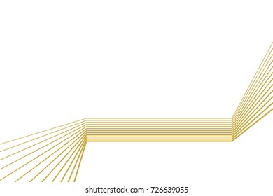 Abstract vector wave line.